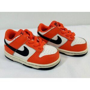 Nike Dunk Low Halloween Safety Orange Black Toddler Size 4.5C